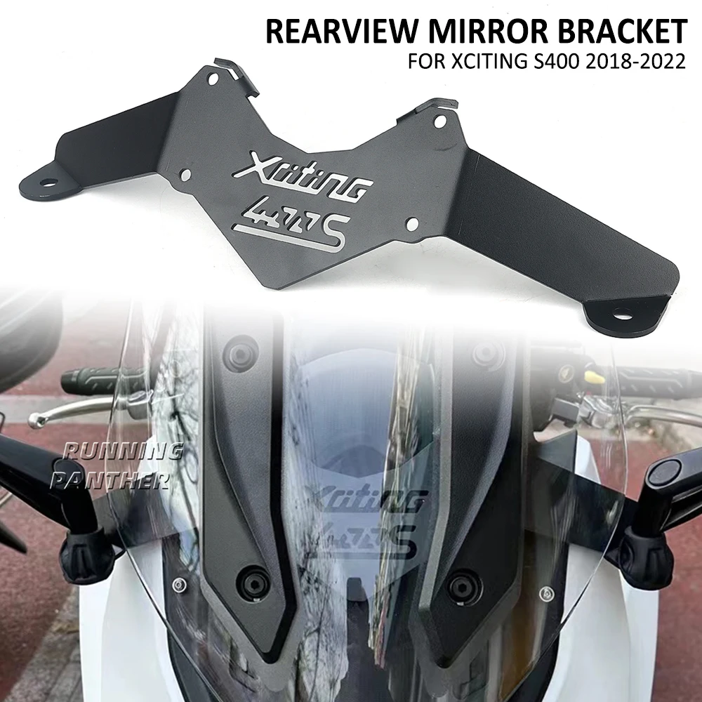 

For KYMCO XCITING S400 2018-2022 2021 Motorcycle Rearview Rear View Side Mirror Windshield Bracket Front Stand Support Holder