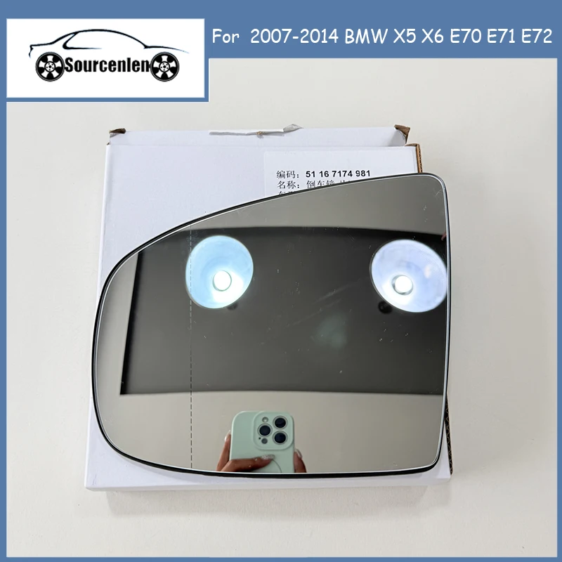 Brand New Heated Adjustment Rearview Wing Mirror Glass With Harness For 2007-2014 BMW X5 X6 E70 E71 E72 51167174981 51167174982