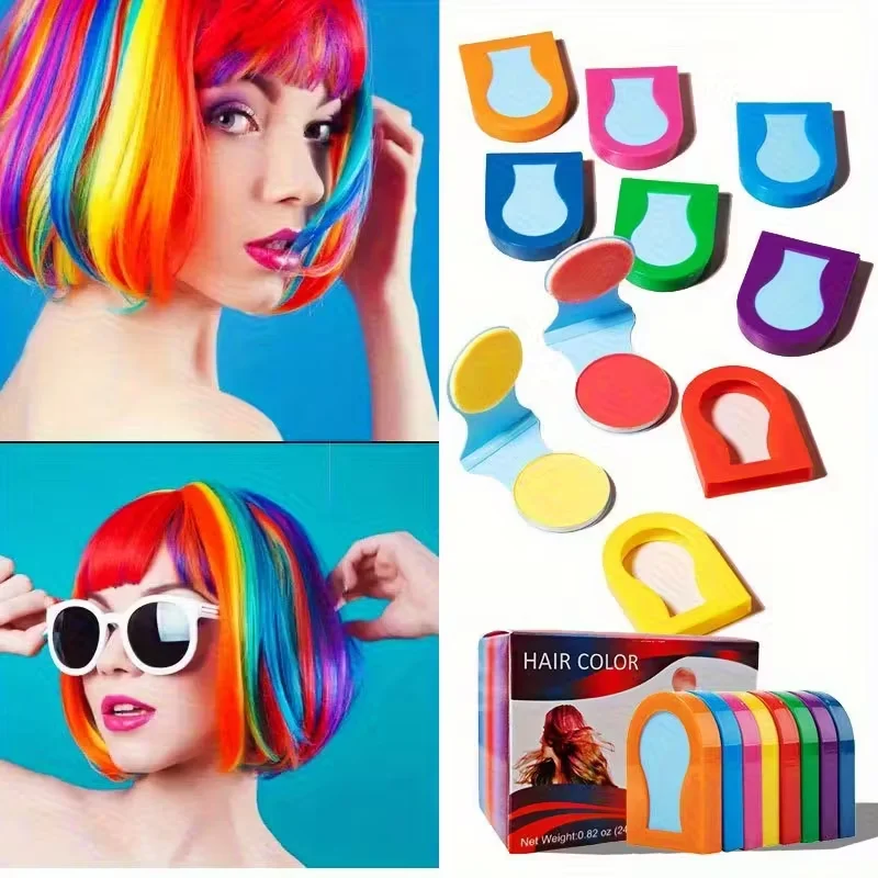 8 ألوان، 3 جرام، بودرة صبغة شع - مراجعة Hair Spray Color وسعره