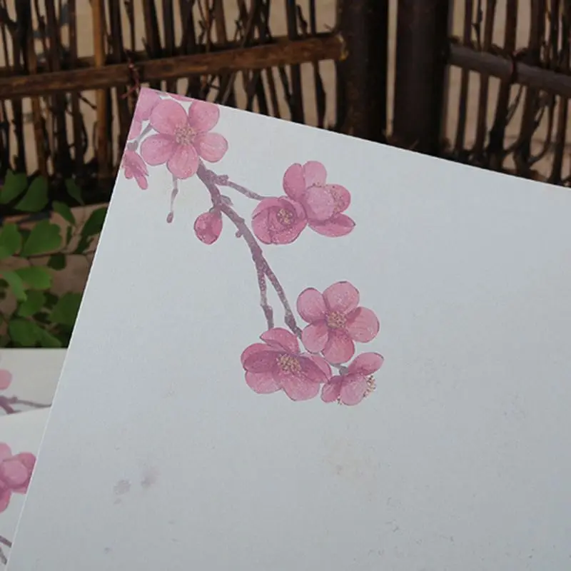 Papel con letras estilo chino para estudiantes, pintura con escritura, papelería, herramientas oficina, 16 unids/paquete, Q1JC