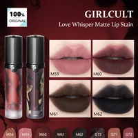 Girlcult Love Whisper tinte de labios mate, textura mate de terciopelo, ligero sin secado, acabado mate de enfoque suave, looks de maquillaje Edgy, regalo