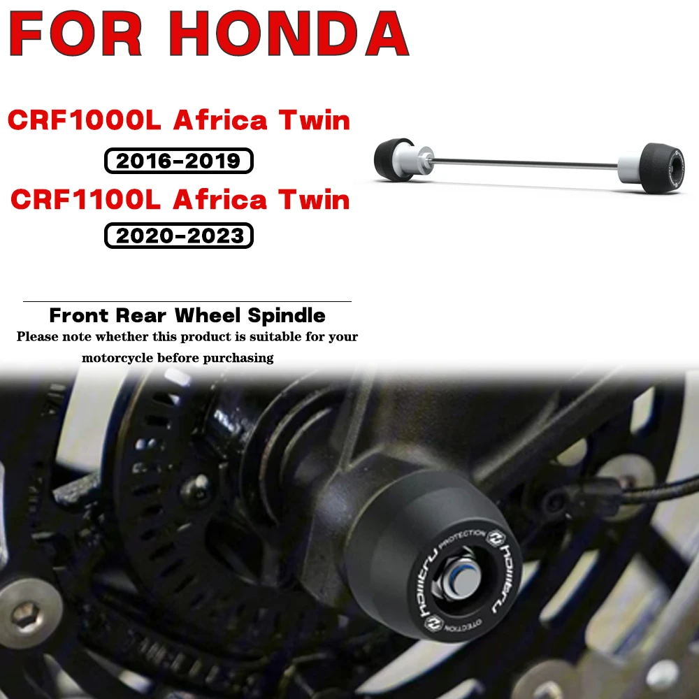 For HONDA CRF1000L Africa Twin CRF1100L Africa Twin 2016-2023 Motorcycle Front Rear Wheel Spindle Crash landing Protection