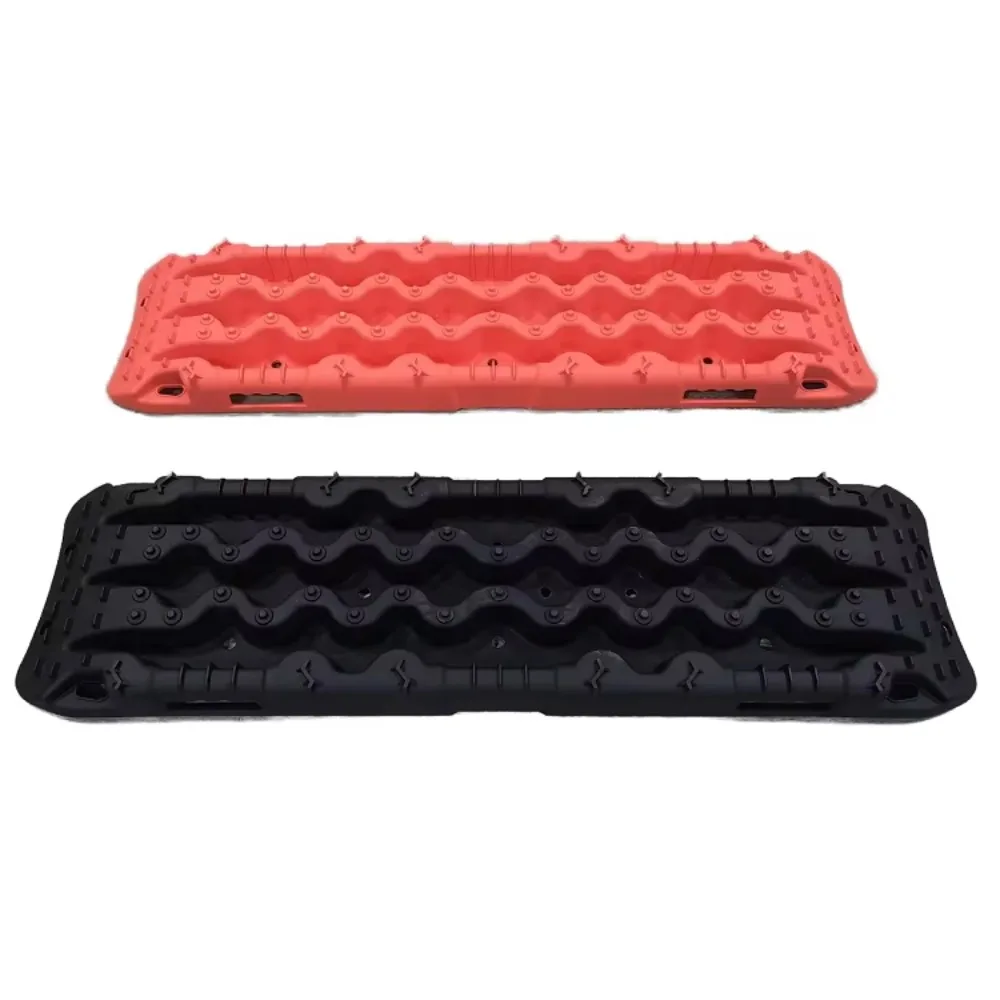 1/2 قطعة سوبر قوي عالية القوة PP سيارة اكسسوارات خارج الطريق لوحات سحب السكك الحديدية استرداد أداة إنقاذ الطوارئ الثلوج الرمال الطين - 3