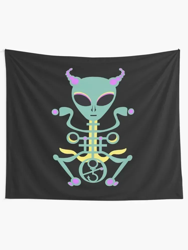 Alien Contact Crop Sigil 333 Tapestry Room Decore Aesthetic House Decorations Art Mural Tapestry