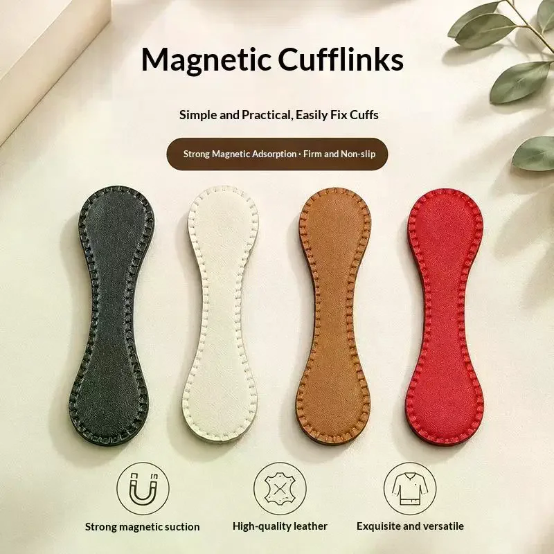 2Pcs Fixed Magnetic Buckle For Trouser Legs Detachable Nail-free And Seam-free Leather Leg-retracting Buckle Sewing Tools