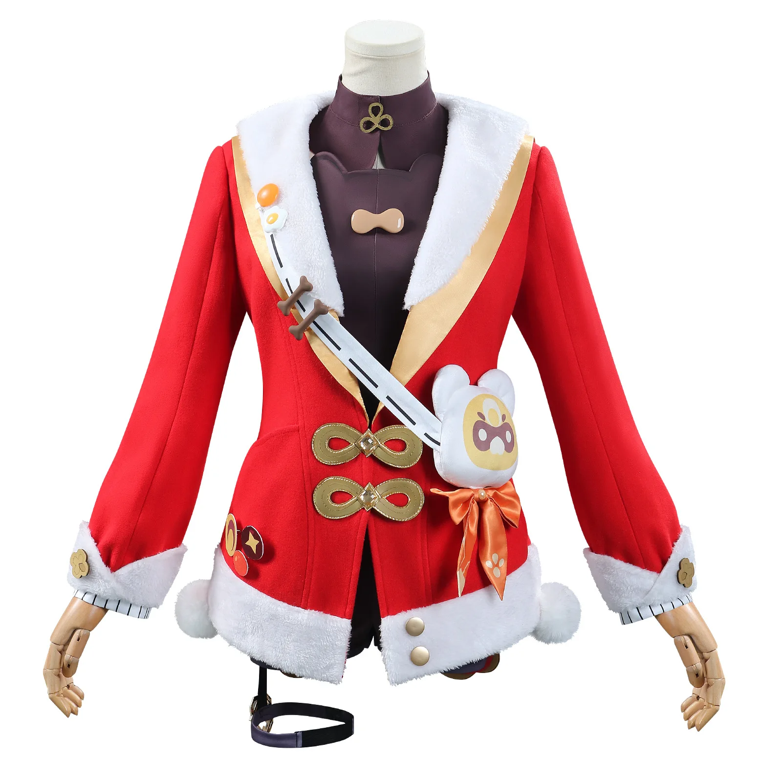 Genshin Impact Cosplay Costumes For Hu Tao And Xiangling During The Lantern Rite, Featuring Anime Character Role-play Outfits.