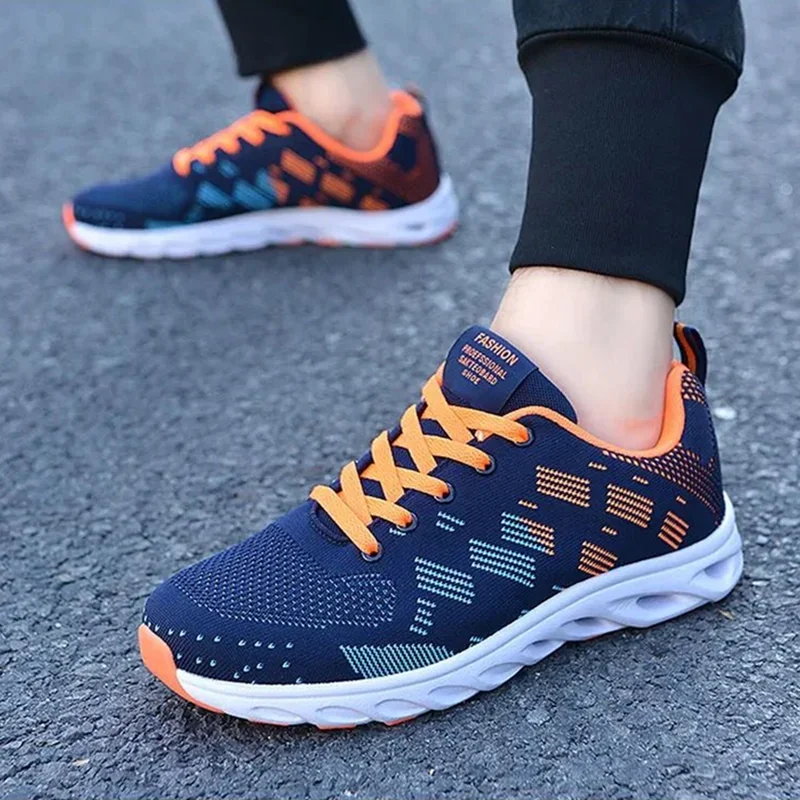 

Новинка 2025, мужская спортивная обувь, легкие дышащие кроссовки для бега, кроссовки для ходьбы, тренировочная обувь, размер 38-45