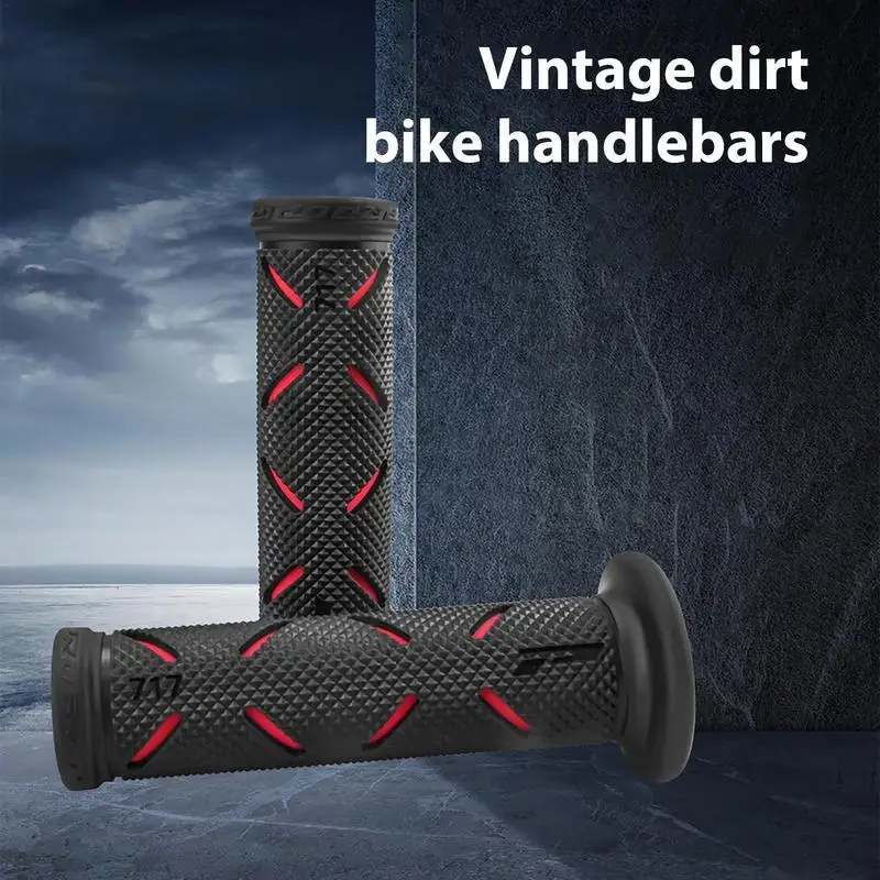 Universal Motorcycle Grips Anti-Slip Sleeves Reduce Hand Fatigue Rubber Brake & Comfort Grips Enhance Your Grip & Control