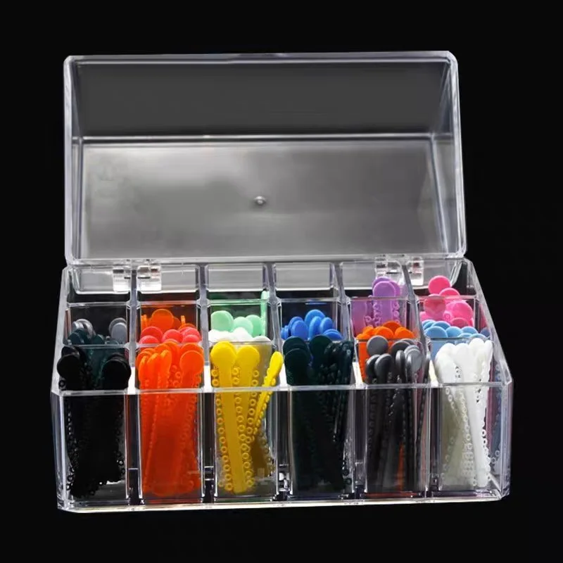 

18 Holes Dental Ligature Tie Box Acrylic Orthodontic Ligature Tie Placer Holder Dentistry Supplies