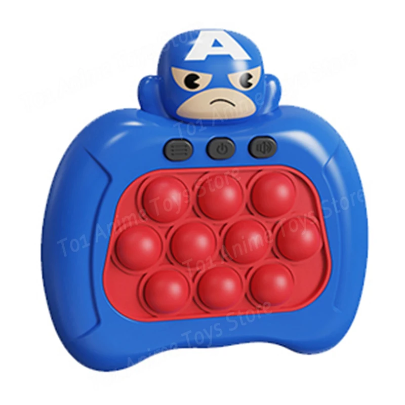 Disney-anime pop up antistress brinquedos para adultos e crianças, desenhos animados, push game, bolha estourando, homem-aranha, hulk, ponto,