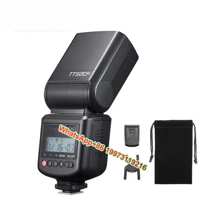 

TT520III Camera Flash Speedlite Built-in 433MHz Wireless Signal Trigger for DSLR Cameras