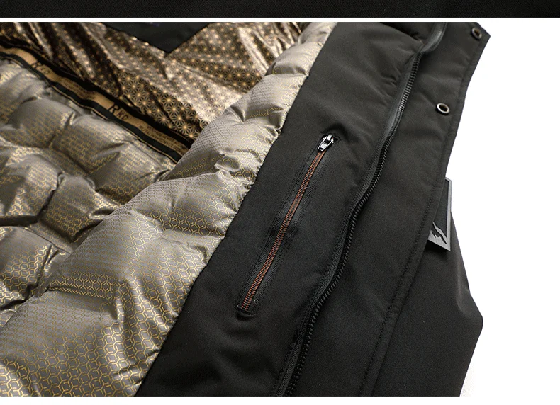 Winter Graphene Three Proof Wool Parkas New Thickened Warm Velvet Clothing Cotton Clothes Men's Fashion Detachable Hooded Jacket