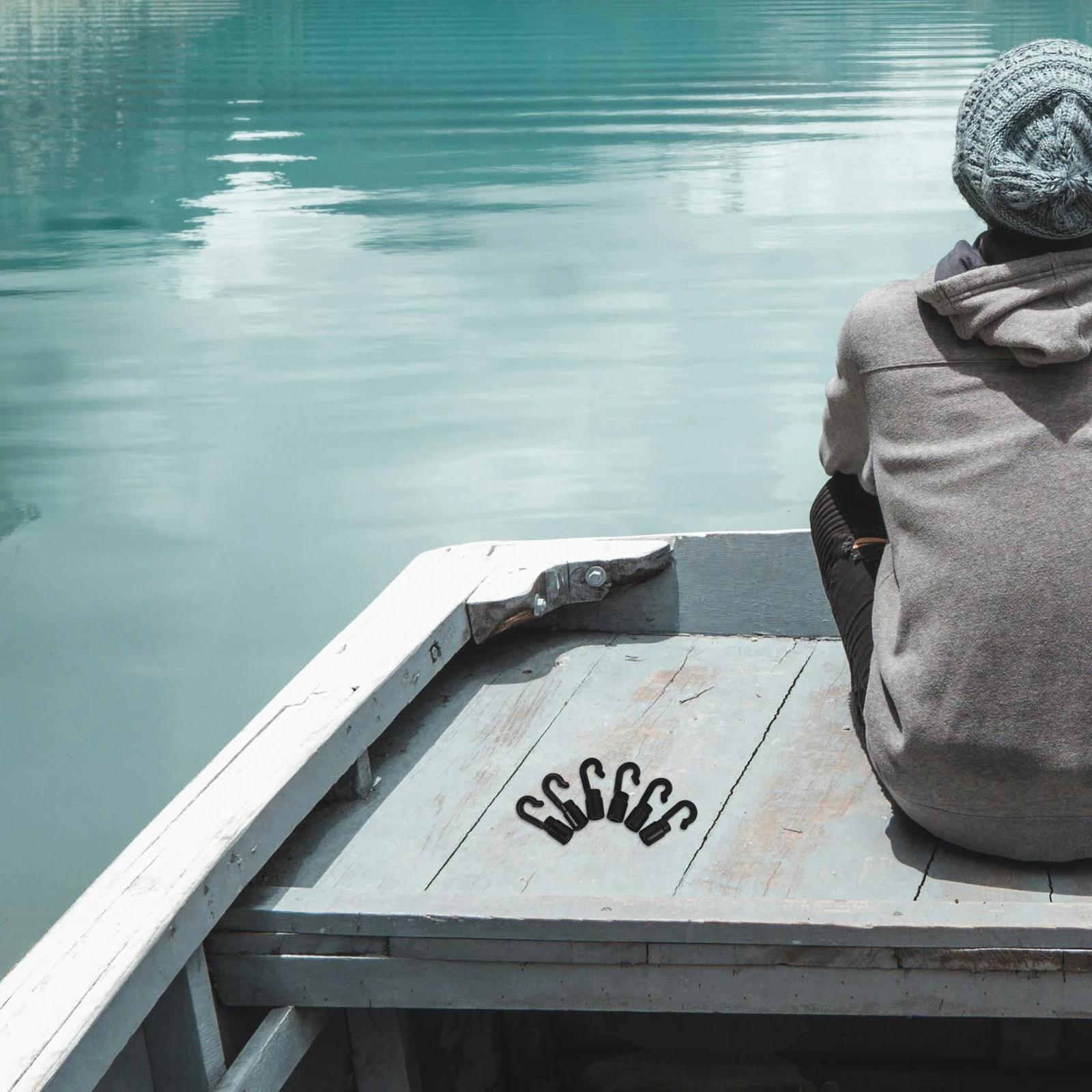 

30Pcs Kayak Hooks Plastic Bungee Shock Cord Hooks Heavy Duty Clips for Canoes Boats Camping Accessories Elastic Rope