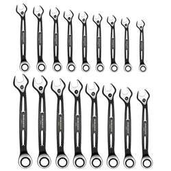 6mm-22mm DualUse Plums Ratchets Wrenches Spanners Steel Combination Wrenches Tool