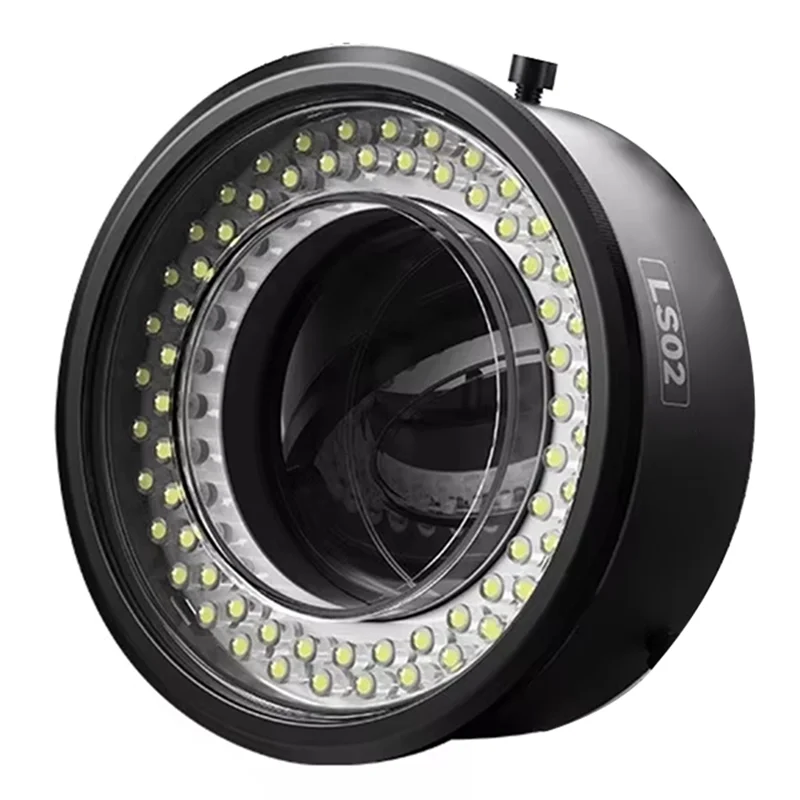 

LLCS-Dual Polarized Microscope Ring Light 64 Leds Ultra Bright Anti-Glare NO Reflections For Most Microscope Lamps
