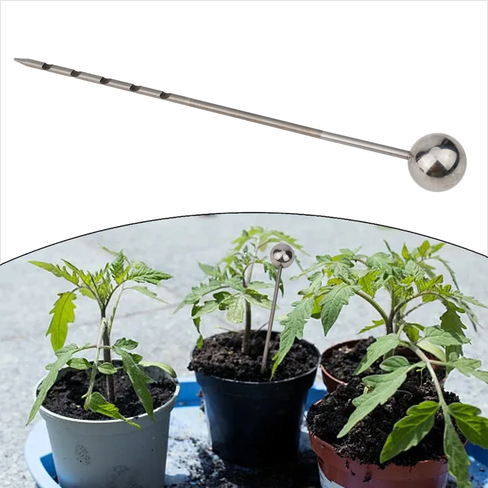 

Probe Soil Probe Silver Moisture Meter Monitor Soil Sampler Soil Probe Soil Sampler Probe 36*8*7 Cm Anti-corrosive