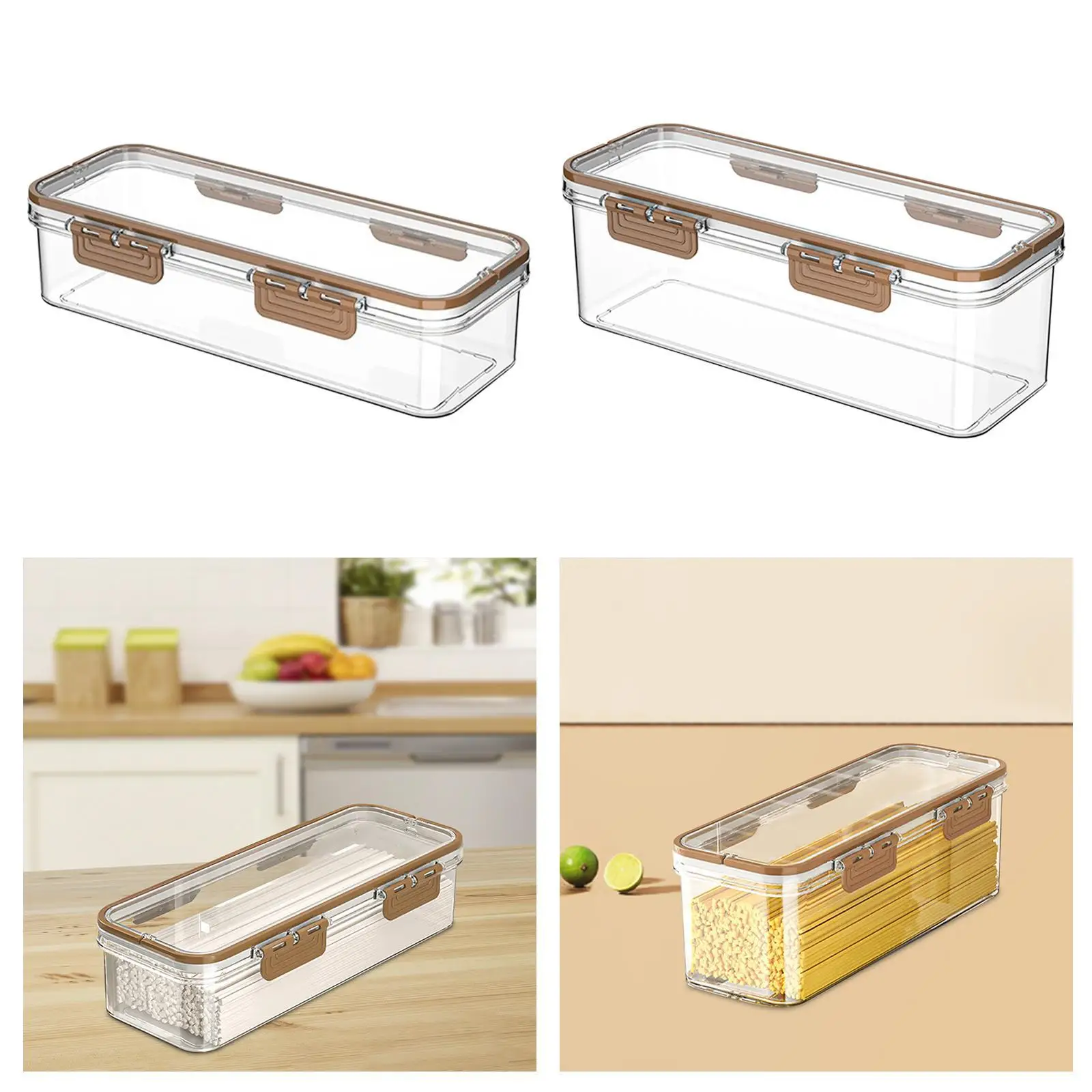 Pasta Storage Container Seal Vegetables Fruit Storage Box for Crackers Flour