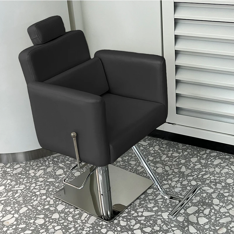 Sillas de barbería de celebridades en línea, Silla ergonómica de diseño Simple y moderno, muebles de salón de belleza y maquillaje, Silla Barberia FYBC