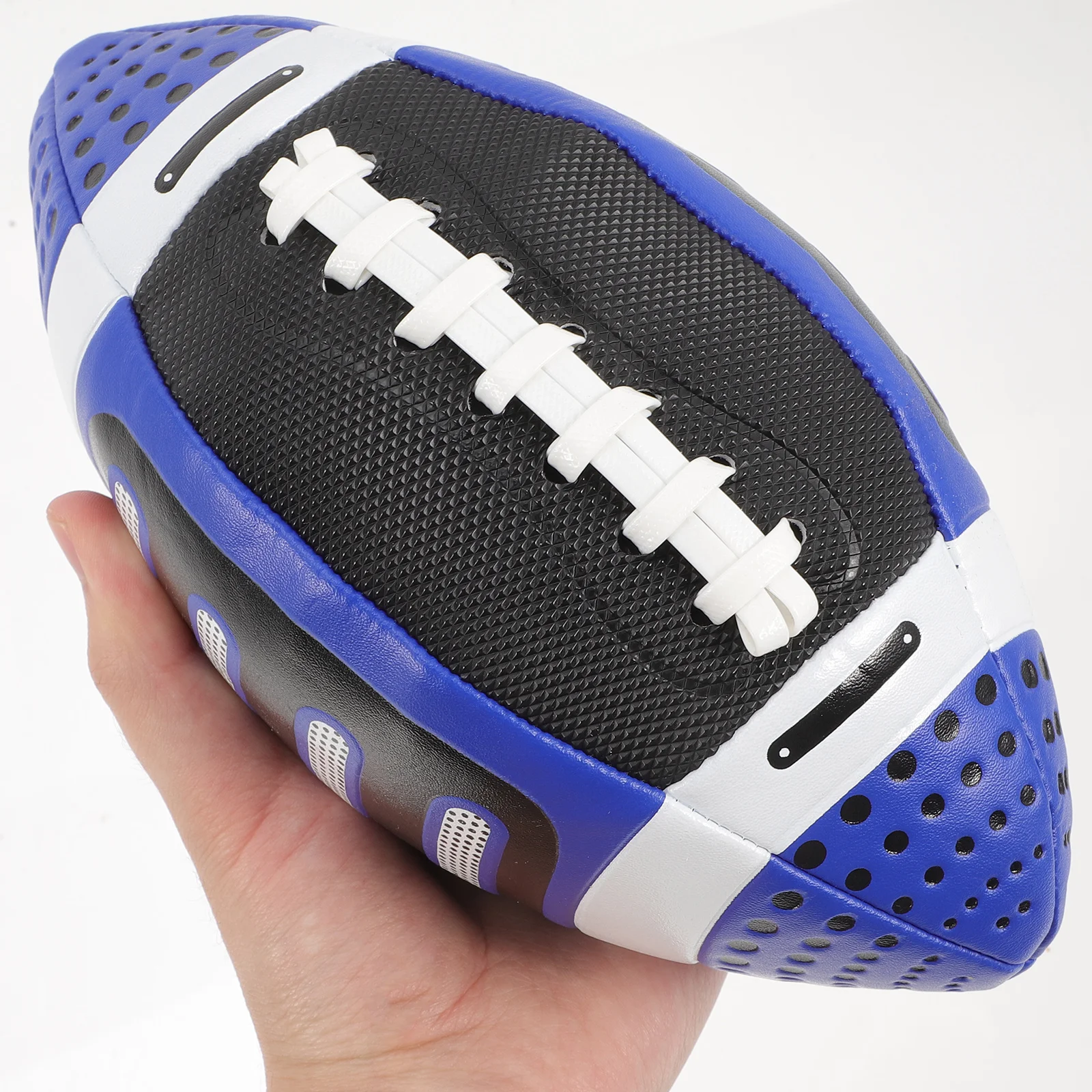 

Elastic Rugby Ball Outdoor Supply School Improve Hand Eye Coordination Athletic Ability Funny Sports For