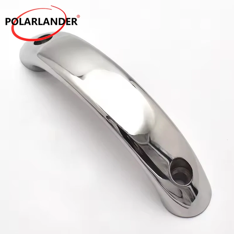 

Boat Door Hatch Grab Handle Hand Rail 6-1/2" Oval Base Marinethrough Hole with 2 Studs Stainless Steel 316 Marine Hardware