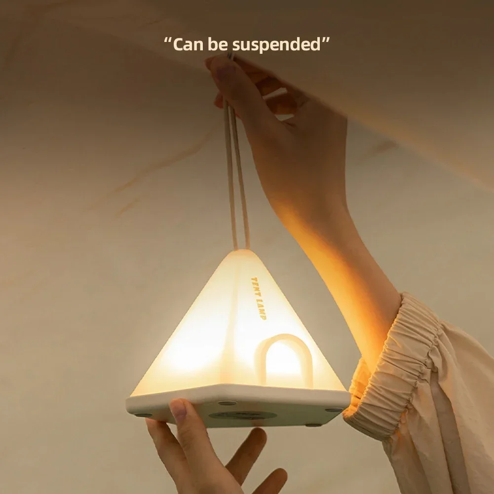 Luz LED de ambiente impermeable, linterna de Camping con carga USB, batería de 1200Mah, lámpara de mesa de emergencia, 6 modos de luz para Camping