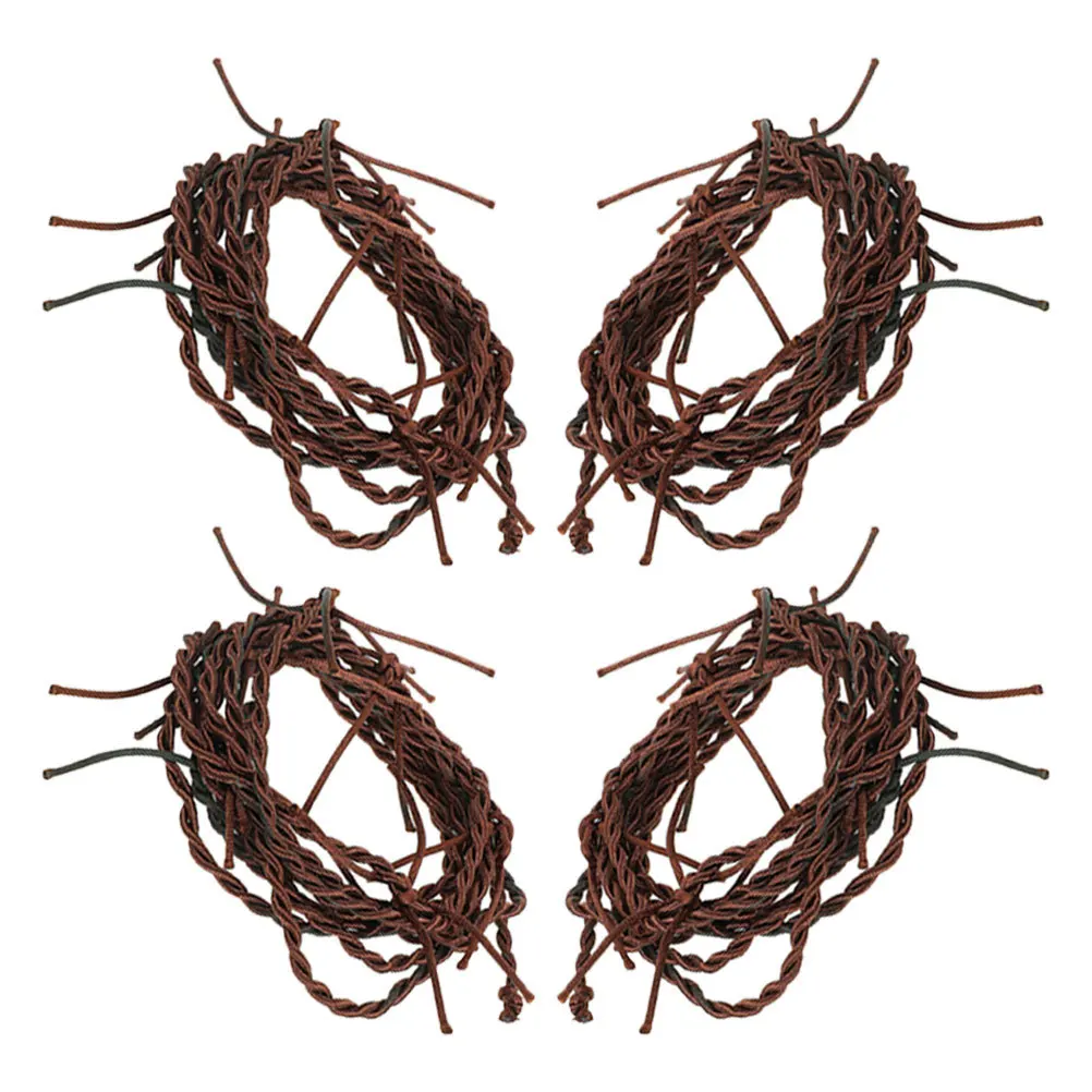 

4Pcs Simulation Barbed Wire Realistic Halloween Decor Creepy Wire Western Party Props Fake Rusted Decoration 3m