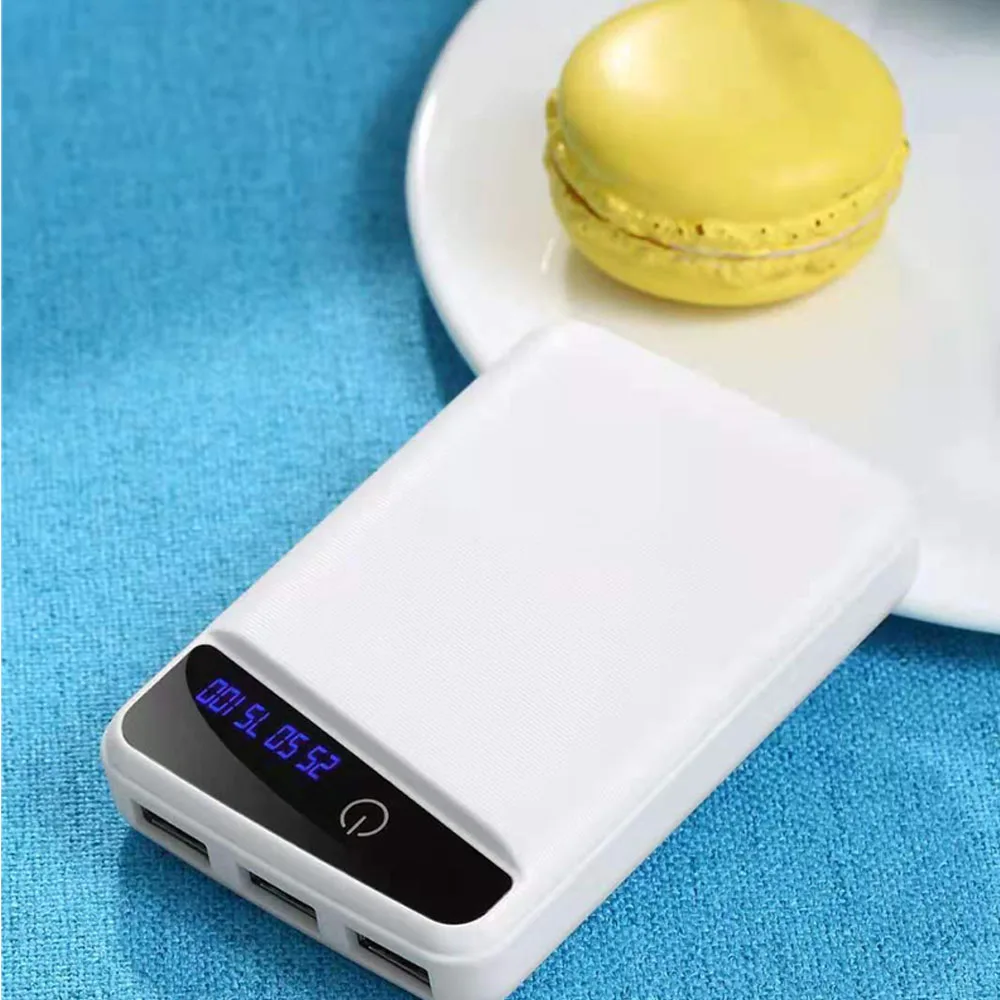 DIY 3*18650 Battery Power Bank Case 3 USB Ports Free Welding Battery Holder Shell No Soldering Storage Box for Phone Charging