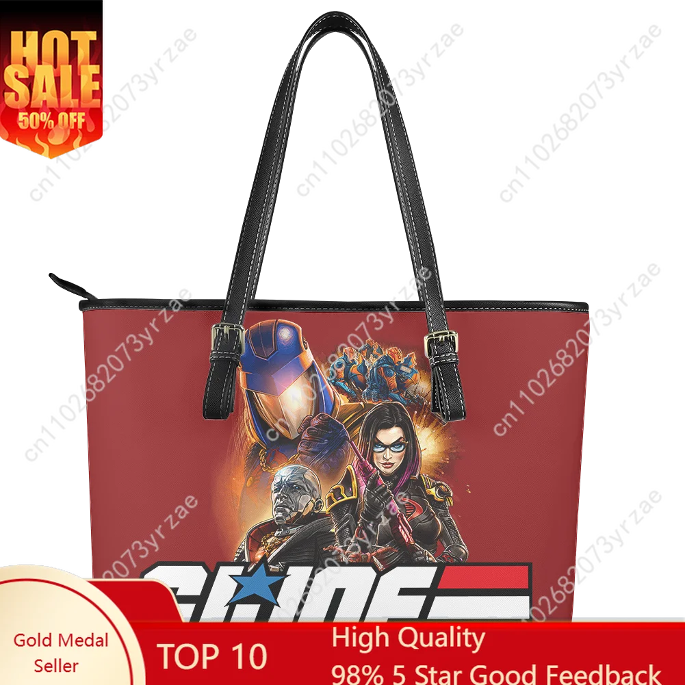 

G.I. Joe Handbag Mens Womens Personalized Tote Bag Shoulder Bag Business Commuter Leather Print Purse Customize Bags