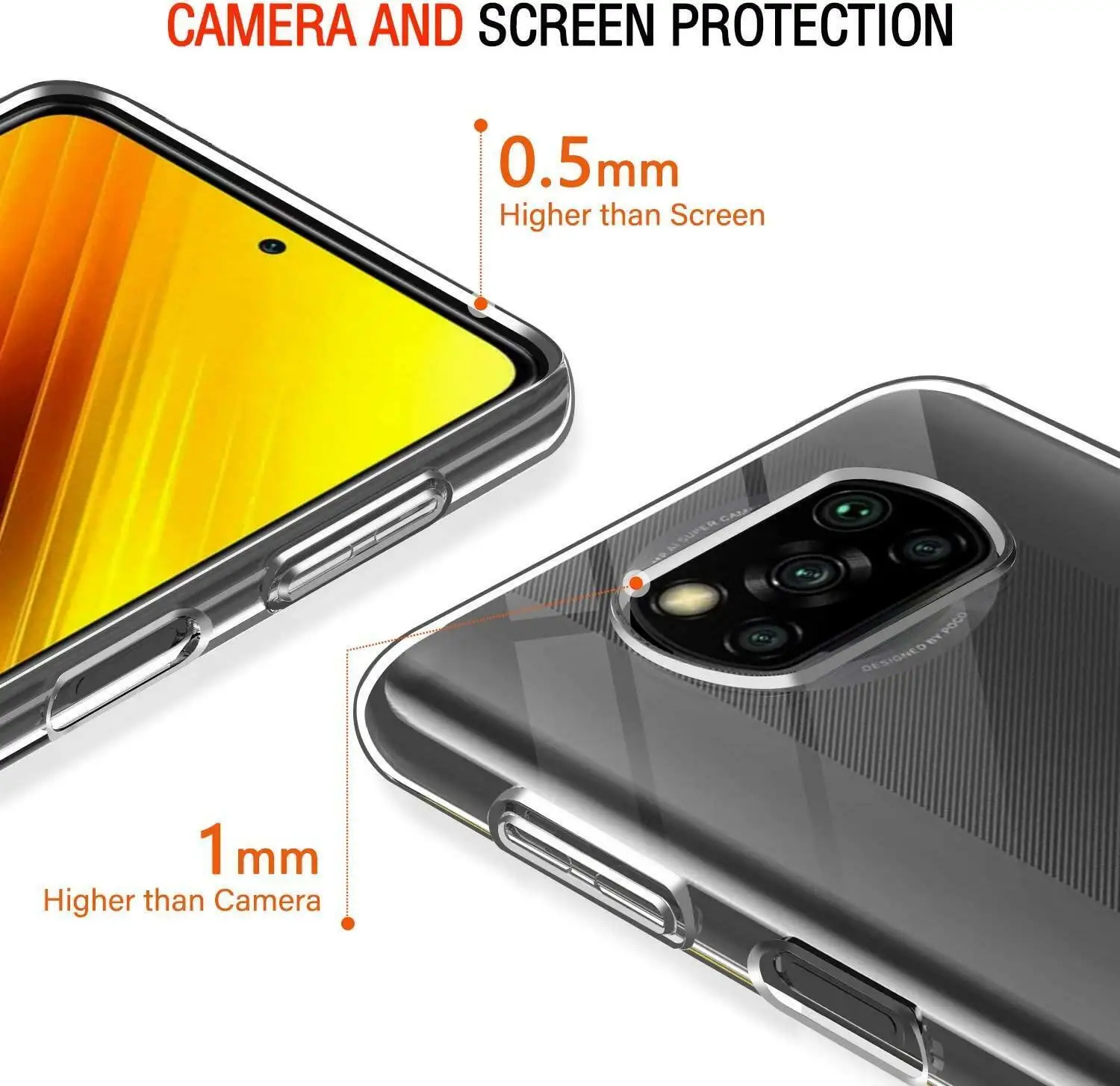 Clear Case For Xiaomi Mi 12 11 Ultra 13 12T 11T 10T Soft TPU Shell POCO X3 NFC X4 GT X5 M3 M4 M5 Pro C40 C50 C51 C55 Back Cover