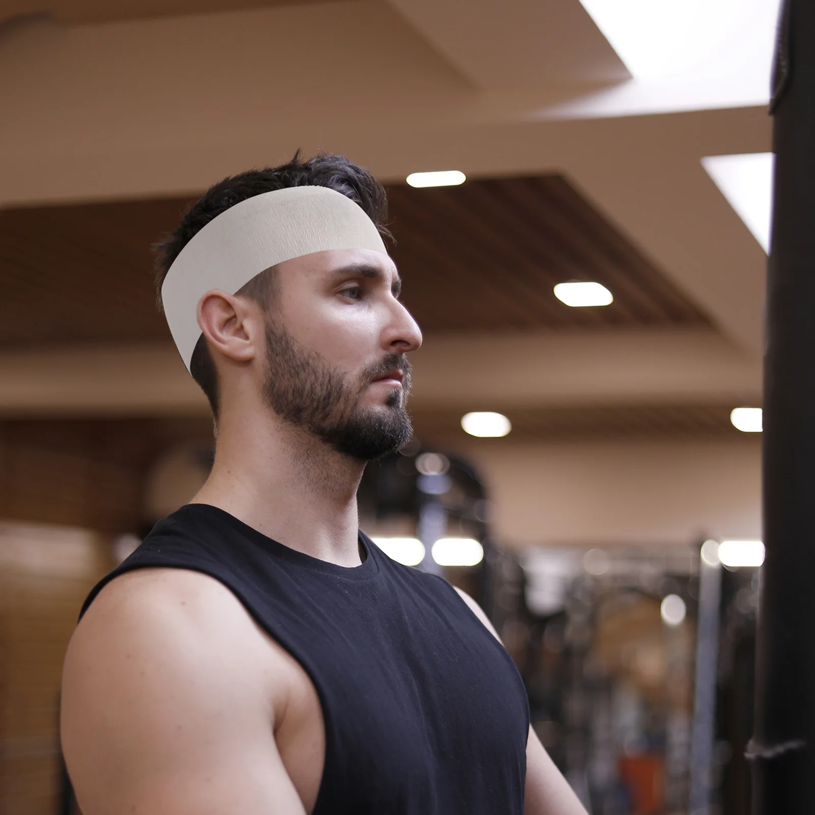 

100Pcs Disposable Headbands One Size Fits All Non-Woven Hair Accessories for Spa Salon Makeup Sweat Absorbing Secure Fit