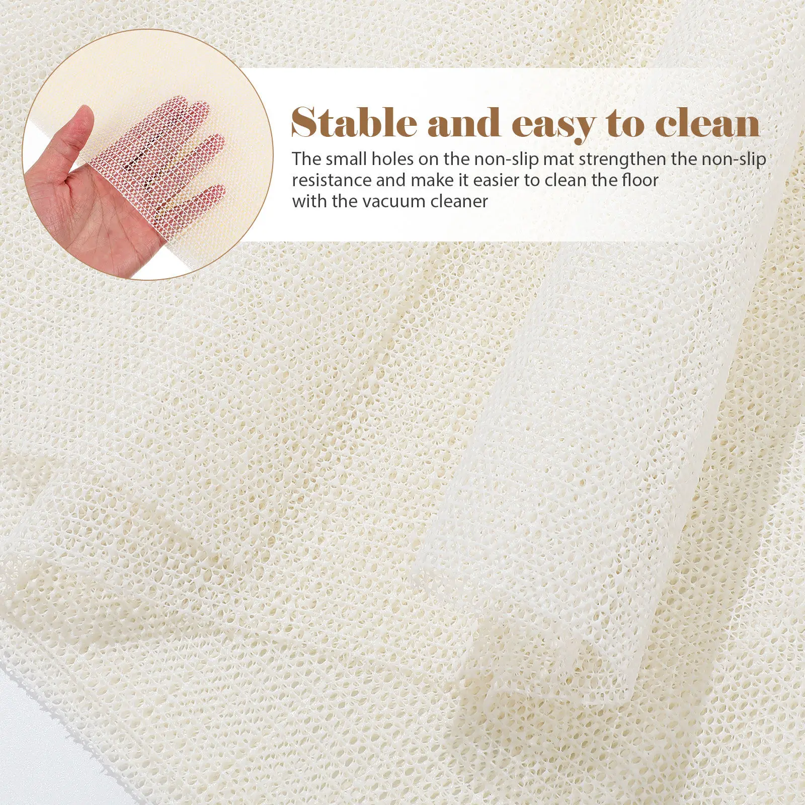 

Rug Pad Non Slip Pad PVC Floor Mat Replacement Carpet Gripper For Area Rugs Prevents Sliding Protects Hardwood Floors 200x300cm
