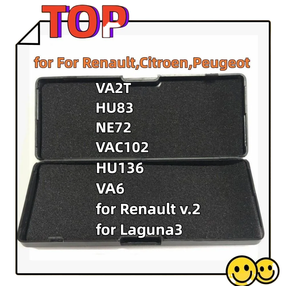 Lishi-Herramientas 2 en 1, VA2T, HU83, NE72, VAC102, HU135, VA6, renau-ilt, citroen, peugeot, lagun-6a, 2 en 1