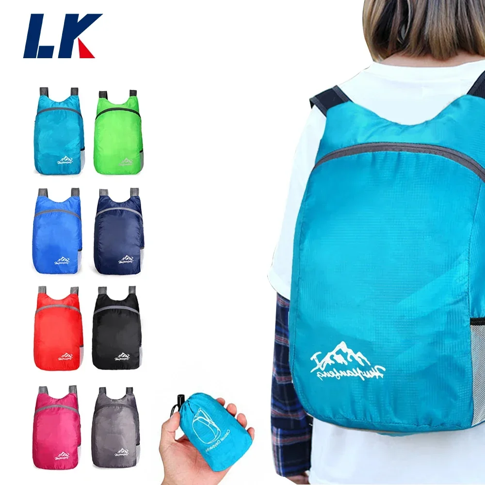 20L Foldable Lightweight Packable Backpack Ultralight Outdoor Folding Bag Travel Daypack Bag Sport Daypack for Hiking Equipment