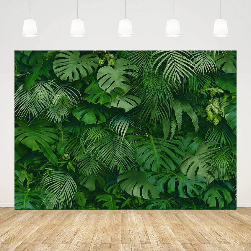 Spring Tropical Photography Background Forest Green Grass Boy Child Birthday Party Decoration Backdrop Photo Studio Photobooth