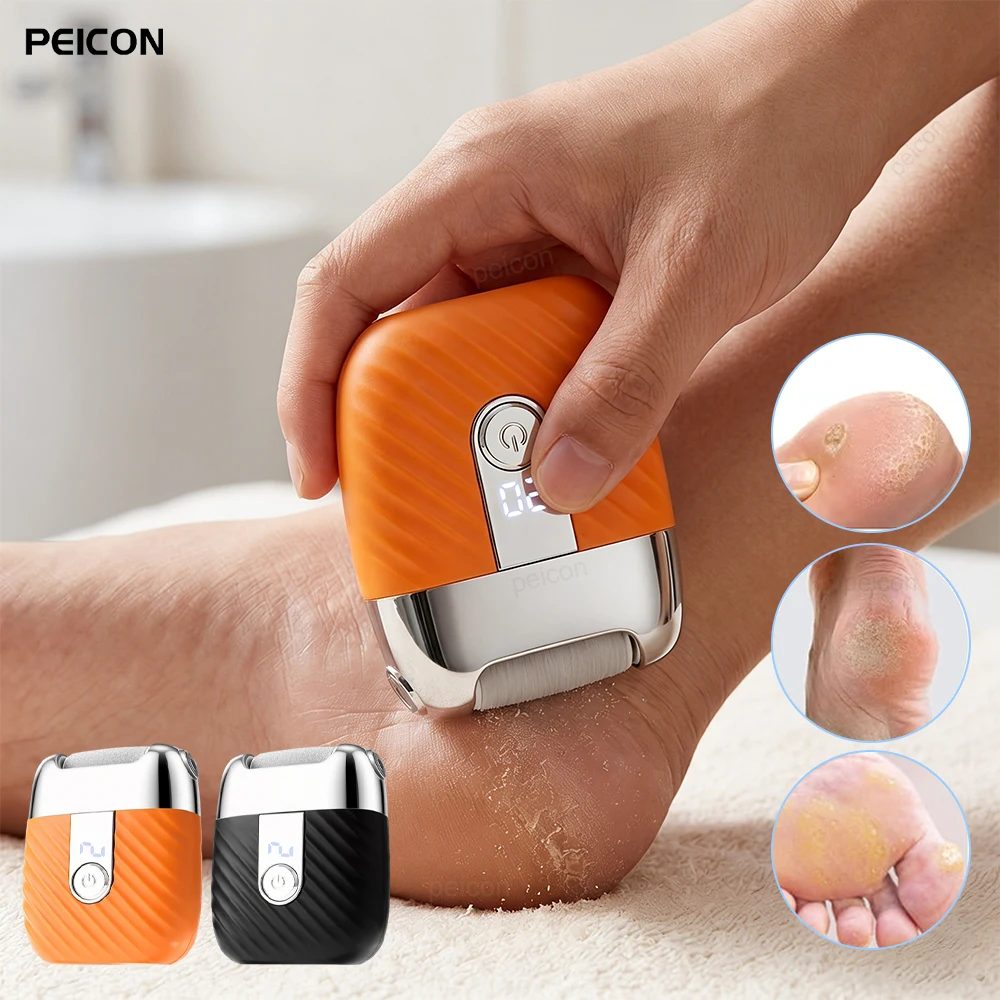 

Электрическая пилка для удаления мозолей с ног, USB-заряжаемая, портативная, для шлифовки огрубевшей кожи, аппарат для педикюра, удаления натоптышей