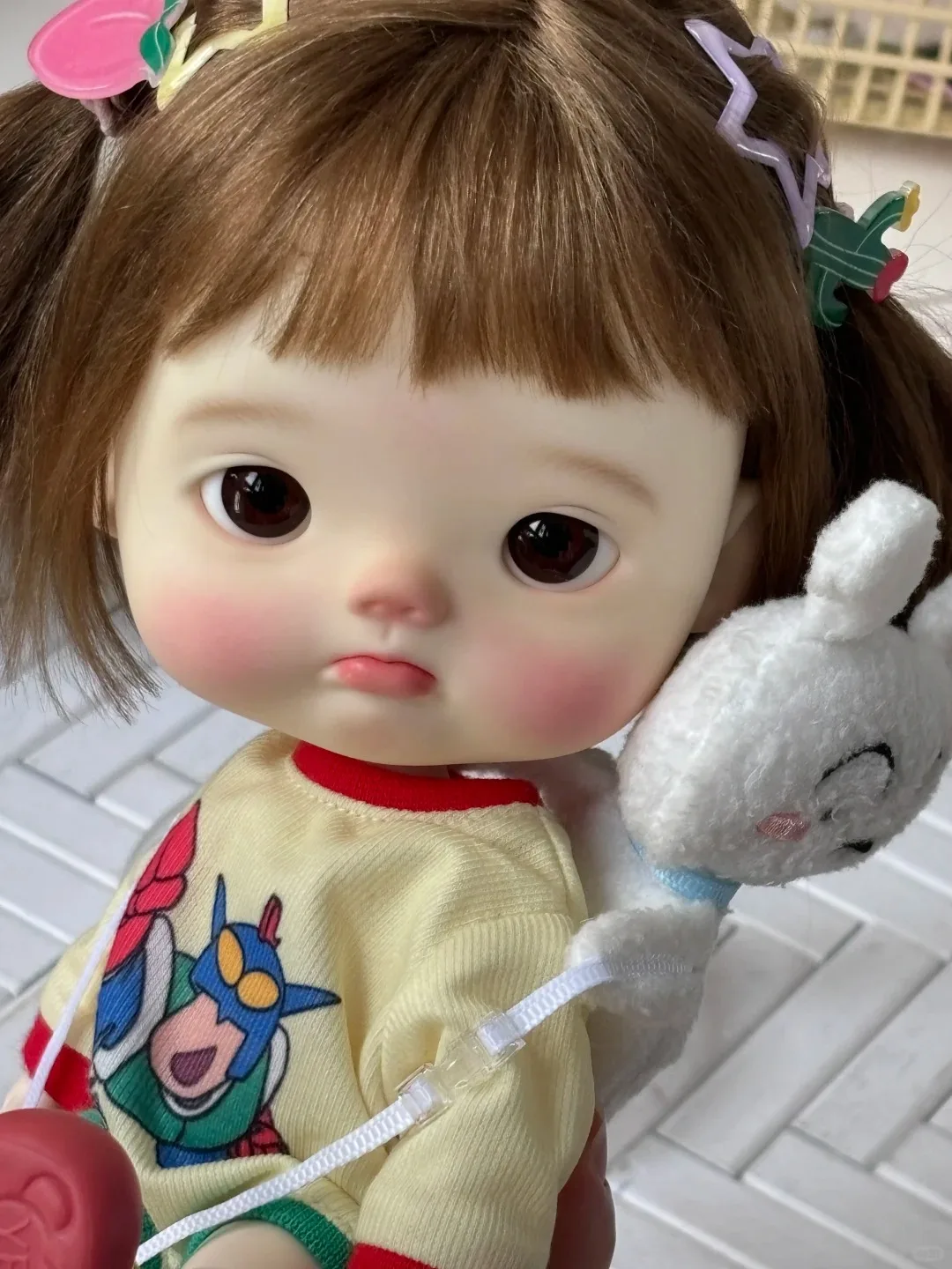 

ЛЯЛЬ 1/12 12,5 см dianmei Ob11 Diandi Dianbro щенок девушка Хуан Блайт ACGN аниме смола тела DIY игрушка Точечный макияж бесплатная доставка