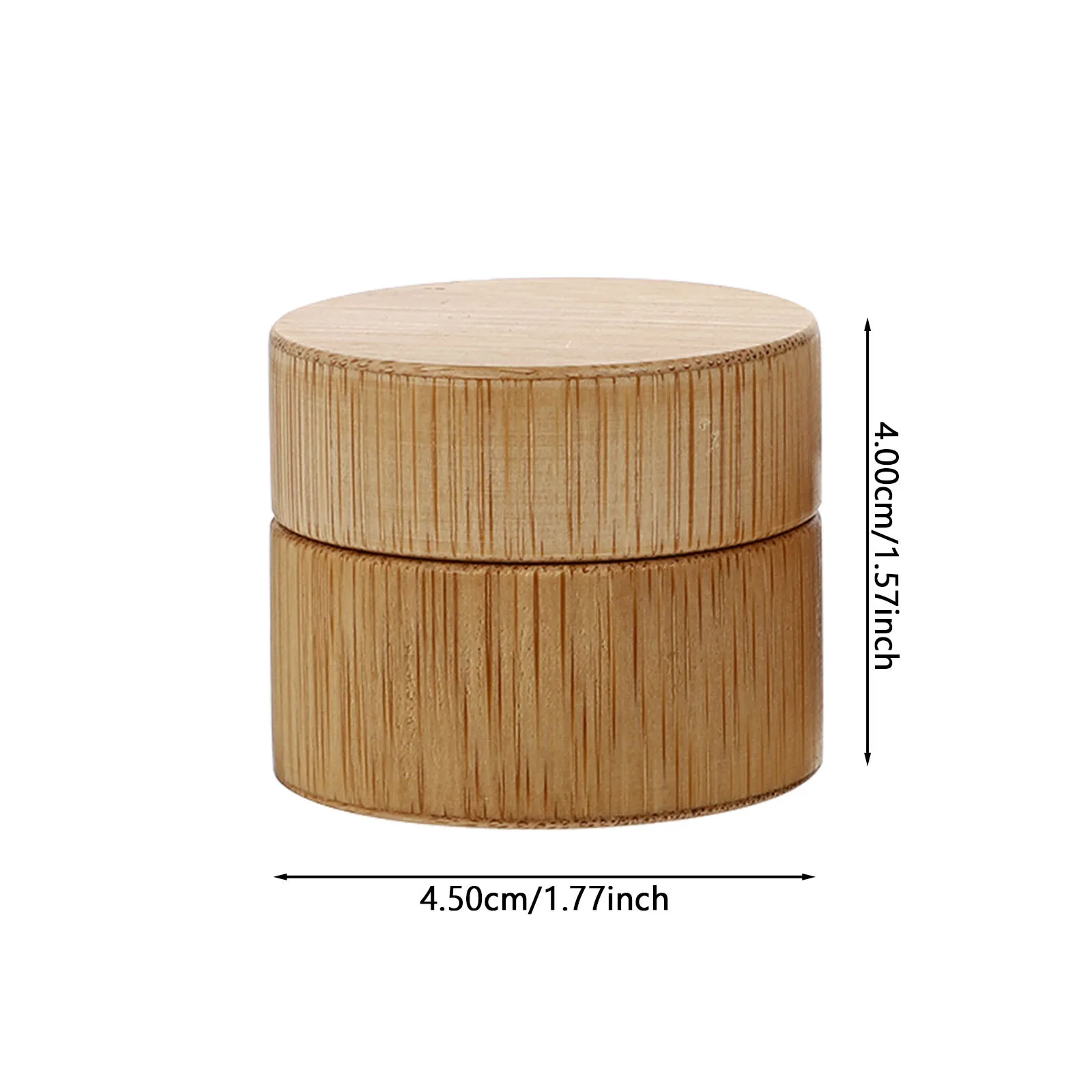 2 stücke Nachfüllbare Bambus Creme Gläser Leere Make-Up Sub Container Tragbare Lagerung Flaschen Für Reise Gesicht Creme Lotion