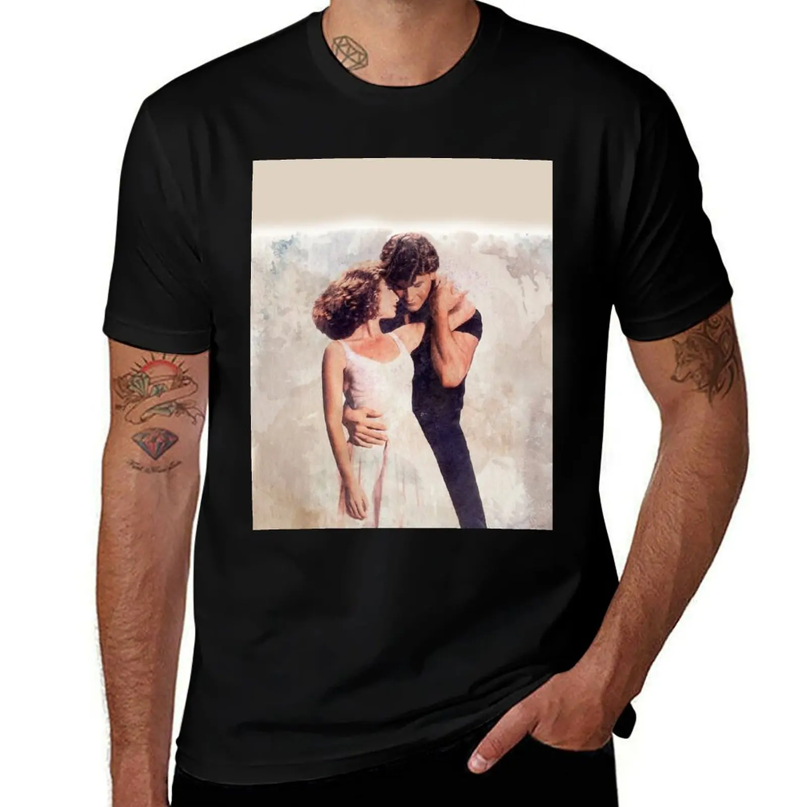 Jhonny and Babe - Dirty Dancing - watercolor D8 T-Shirt t shirt man luxury T-Shirt