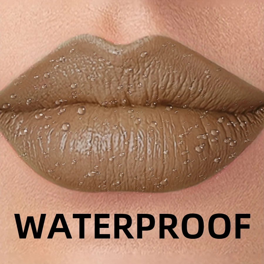 5 kleuren Langdurige Lip Inkten Koreaanse Matte Lip Tint Peel Off Tick voor Lippen Stok Vloeibare Lipstick Waterdichte Make-Up Bruine Lip