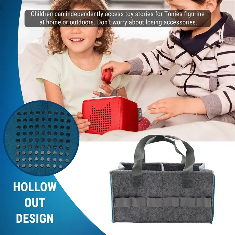 Top Deals Case Compatible For Toniebox Starter Set And Tonies Figurine, Musical Storage Holder Organizer Fits For Kids
