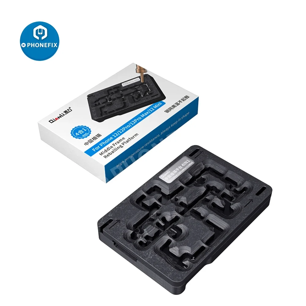 QianLi Mainboard Middle Frame Reballing Platform BGA Reballing Stencil Motherboard Fixture for IPhone X 13 14 12 11 15 Rework