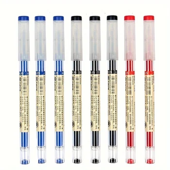 6 개/대 0.35mm 울트라 파인 젤 펜 블랙/블루/레드 잉크 리필 막대 볼펜 일본어 편지지 학교 사무용품