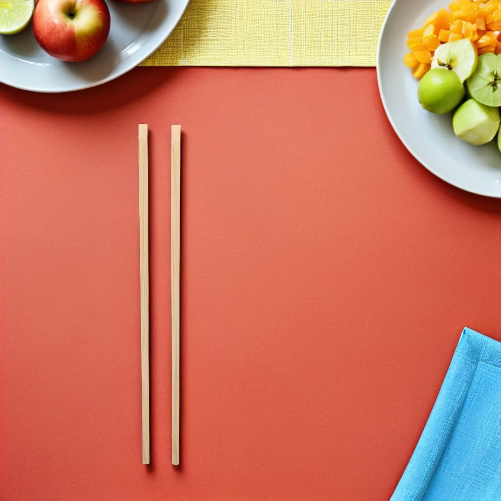 

100Pairs Disposable Bamboo Chopsticks Smooth Splinter-Free Lightweight for Sushi Asian Food Takeout Catering Office Lunch Picnic
