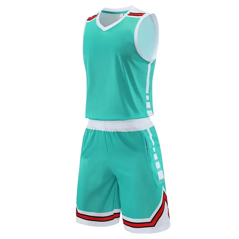 2pcs Set Basketball Sportswear Suits Plus Size Outdoor Running Sport Shirts Tops Shorts Fitness Breathable Tennis Sportswear