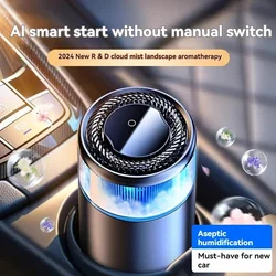 Smart Car Air Freshener Ultrasonic Atomizer Long-lasting Natural Car Fragrance Diffuser New Smell Experience Car Flavoring Gift