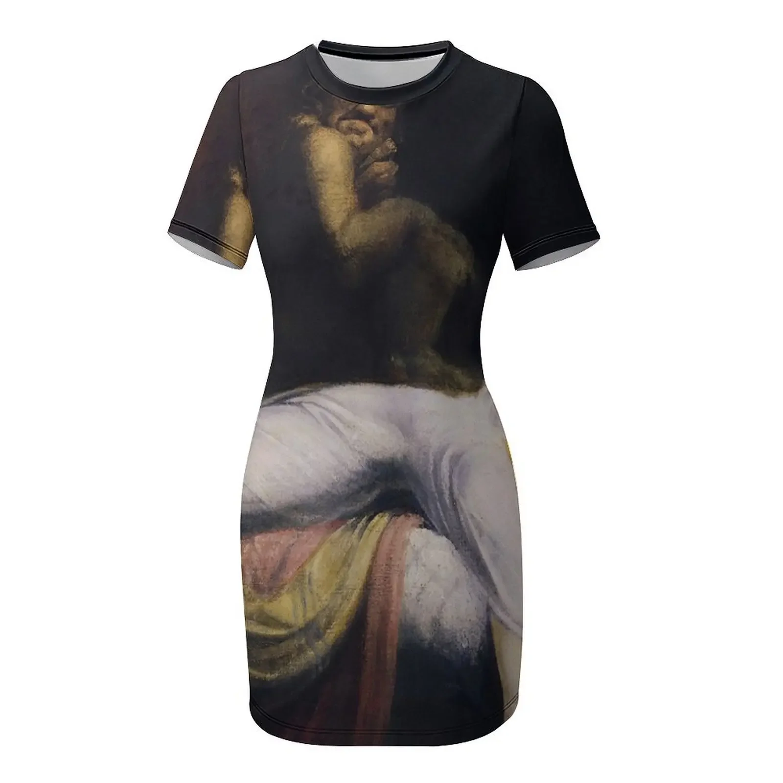 THE NIGHTMARE - JOHN HENRY FUSELI ชุดเดรสแขนสั้น ชุดเดรสผู้หญิง ชุดเดรสออกงาน ชุดเดรสปี 2025