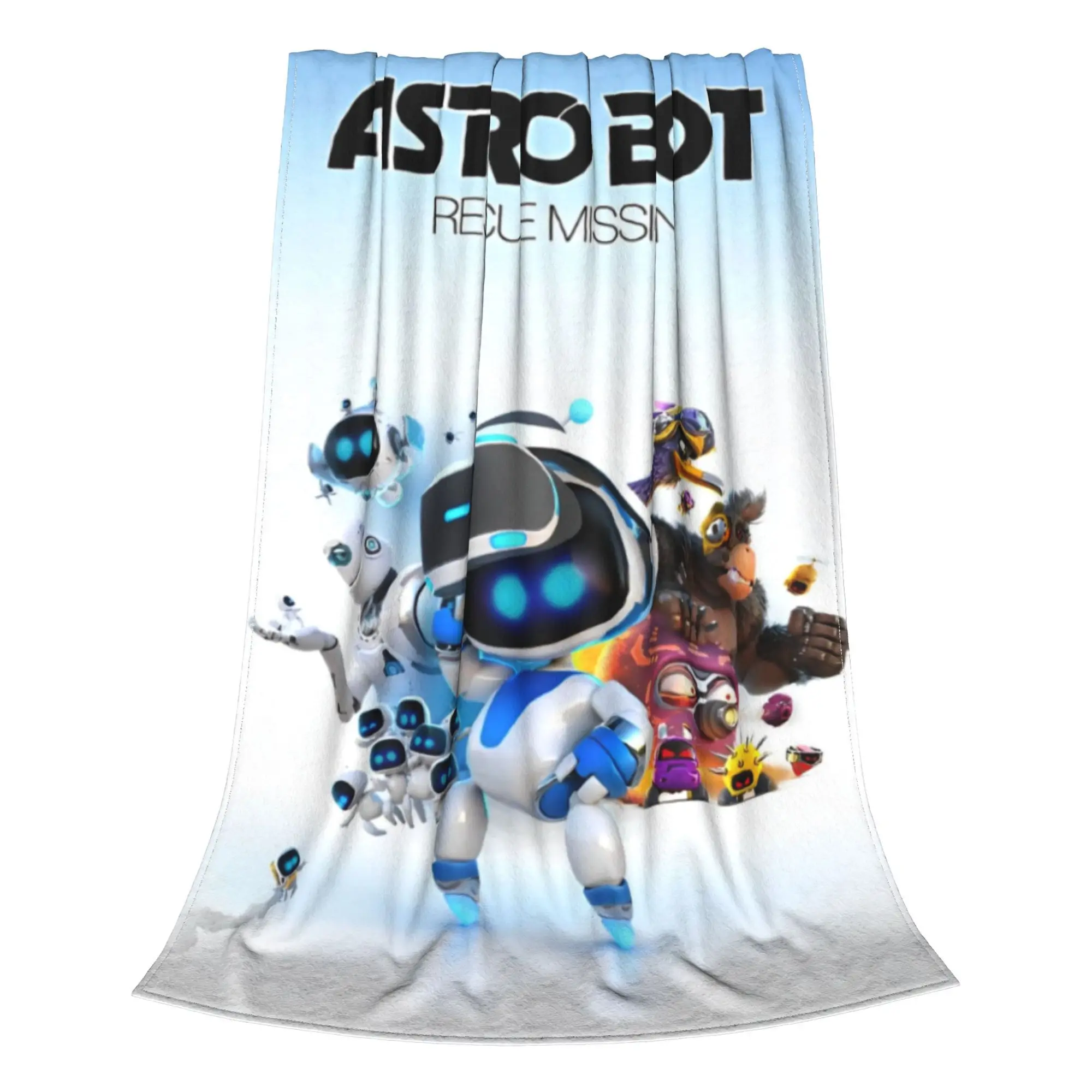 Funny ASTRO-BOT game fans  Blankets Ultra-Soft Fleece  Comfortable Throw Blanket Machine Washable