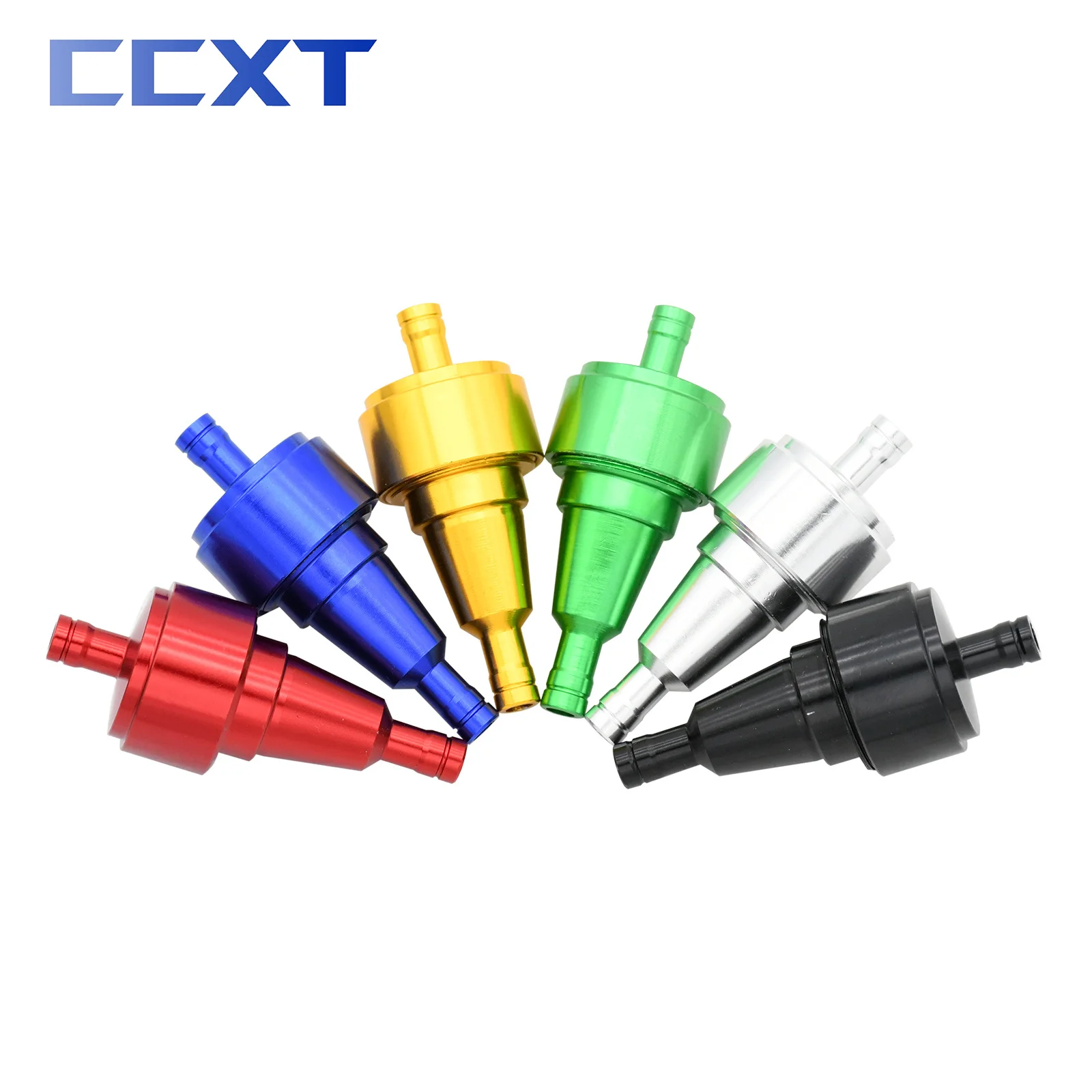 6mm Universal Motorcycle Inline Fuel Filter Gas Petrol Oil Filters Fuel Hose For Kawasaki Yamaha Suzuki Honda BMW ATV Scooter