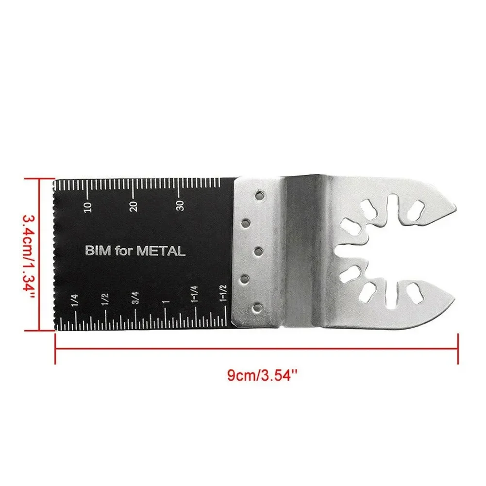 Lâmina de Serra Renovadora Universal Oscilante Bi-Metal, Multi Ferramenta, Lâmina para Corte de Metal e Madeira, Peças para Ferramentas Elétricas, 34mm