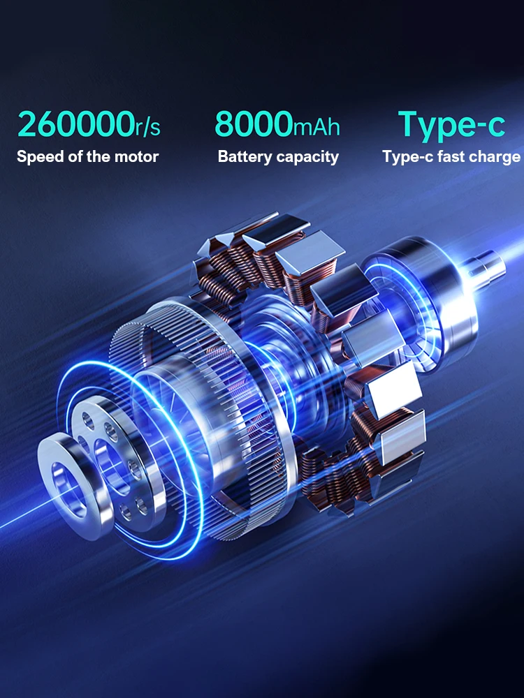 X9 Turbo Jet-ventilatorblazer – borstelloze motor van 50.000 RPM |   Oplaadbare draagbare stofblazer en droger x9